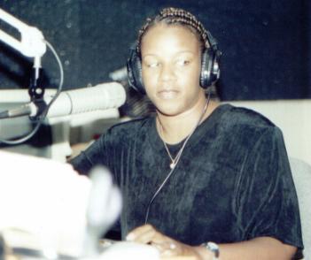 Freda Lucas on the air...